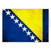 Colorful Contrast Herzegovian Flag Card
