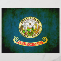 Colorful Contrast Idahoan Flag Flyer