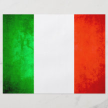 Colorful Contrast Italian Flag Flyer Design
