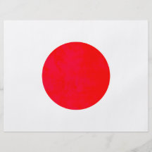 Colorful Contrast Japanese Flag Flyers