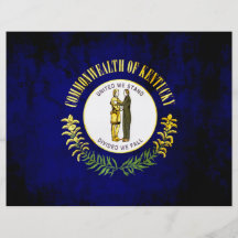 Colorful Contrast Kentuckee Flag Flyers