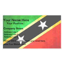 Colorful Contrast KittianFlag Business Card