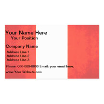 Colorful Contrast PeruvianFlag Business Card