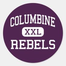 Columbine - rebelles - haut - Sunland la Californi Autocollants Ronds