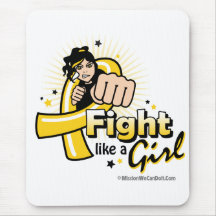 Combat Animated comme un neuroblastome de fille Tapis De Souris