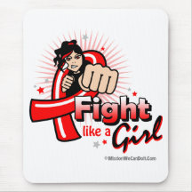 Combat Animated comme une course de fille Tapis De Souris