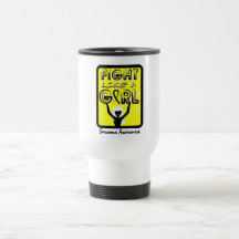 Combat comme un sarcome de signe de slogan de fill mug à café