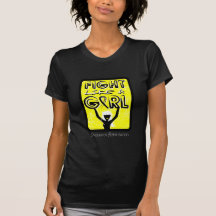Combat comme un sarcome de signe de slogan de fill t-shirts