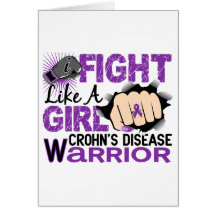 Combat comme une maladie de Crohn 20,2 de fille Carte De Vœux