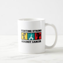 Combat de cancer du col de l'utérus fort mugs
