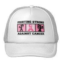 Combat de cancer du sein fort casquette de camionneur