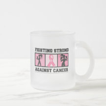 Combat de cancer du sein fort mug