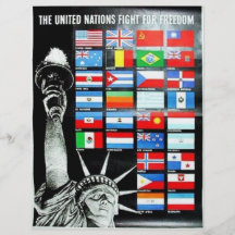 Combat des Nations Unies pour la liberté Prospectus Personnalisés