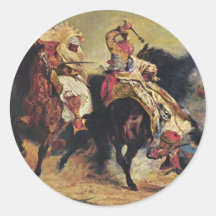 Combat du Giaour et du Pasha Autocollants