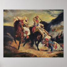 Combat du Giaour et du Pasha Poster