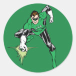 Combat vert de lanterne autocollants