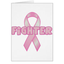 Combattant de cancer du sein carte de vœux