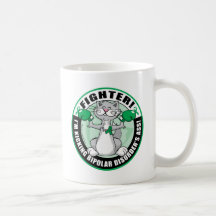 Combattant de chat de trouble bipolaire tasse