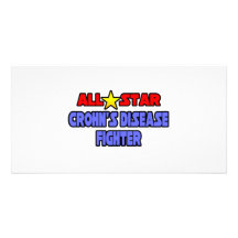Combattant de maladie de Crohn d'All Star Photocartes Personnalisées