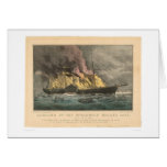 Combustion du Golden Gate de paquebot (0144A) Carte De Vœux