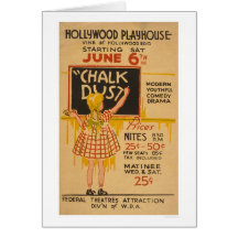 Comédie de la jeunesse de Hollywood WPA 1936 Cartes De Vœux