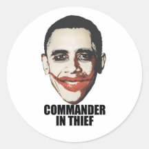 Commandant dans le voleur autocollants