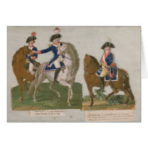 Commandant d'armée et un dirigeant cartes de vœux