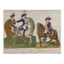 Commandant d'armée et un dirigeant cartes postales