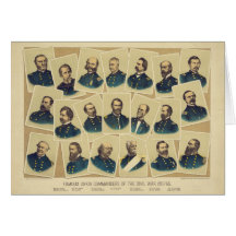 Commandants célèbres des syndicats de la guerre ci cartes