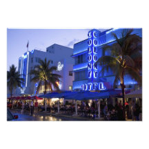 Commande d'océan, plage du sud, Miami Beach, 2 Impressions Photo