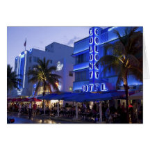 Commande d'océan, plage du sud, Miami Beach, 2 Cartes