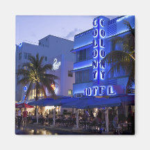 Commande d'océan, plage du sud, Miami Beach, 2 Aimant