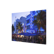 Commande d'océan, plage du sud, Miami Beach, Toiles Tendues Sur Châssis