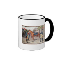 Commandez et garde de la garde royale en 1826 tasse à café