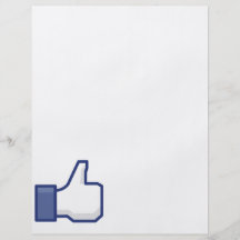 Comme la main - pouces de FB Prospectus Customisé