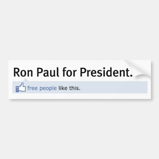 Comme l'adhésif pour pare-chocs de Ron Paul Adhésifs Pour Voiture