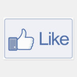 Comme le bouton autocollant rectangulaire