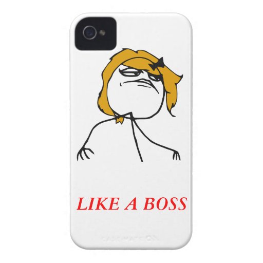 Comme un cas de Meme de l'iPhone 4 de fille de pat Coques iPhone 4 Case-Mate