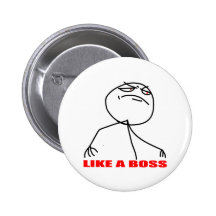 Comme un visage de meme de patron badges