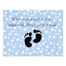 Commencé par un baby shower de bleu de souhait de  invitations