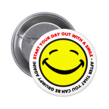Commencez votre jour par un bouton de sourire badge