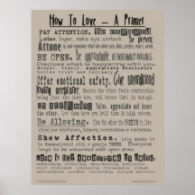 Comment aimer - une affiche d'amorce