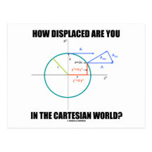 Comment déplacés êtes-vous dans le monde cartésien cartes postales