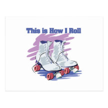 Comment je roule (les patins de rouleau) carte postale