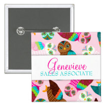 Comment maintenant petits hiboux ? Badge nominatif