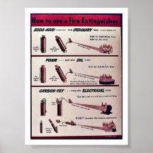 Comment utiliser un extincteur posters