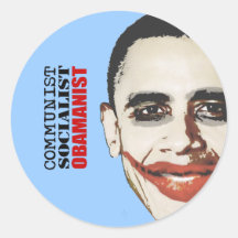 COMMUNISTE, SOCIALISTE, OBAMANIST AUTOCOLLANTS
