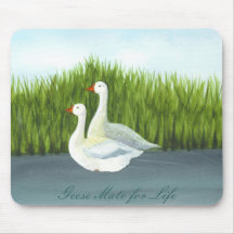 "Compagnon d'oies pendant la vie" par Brigid O'Nei Tapis De Souris