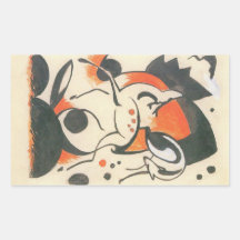 Composition avec deux cerfs communs par Franz Marc Adhésifs