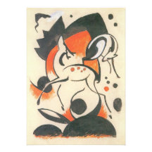 Composition avec deux cerfs communs par Franz Marc Cartons D'invitation Personnalisés